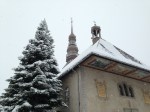 Snowy church